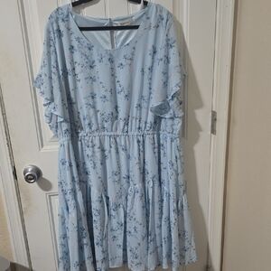 Light Blue Floral Dress